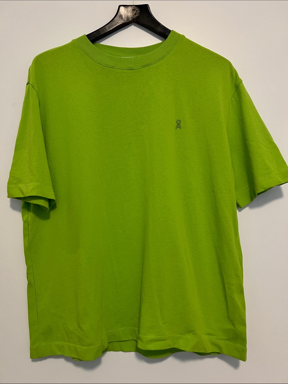 Armedangels Neon Lime Green Crew Neck T-Shirt